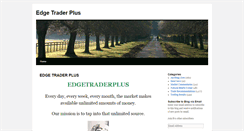 Desktop Screenshot of edgetraderplus.com