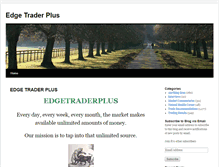 Tablet Screenshot of edgetraderplus.com